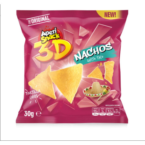 Aperi Snack Nachos BBQ Monoporzione 30gr x 36pz - Partenocraft